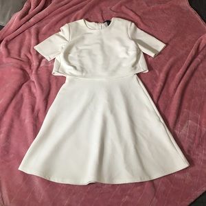 White Two Piece Dress
